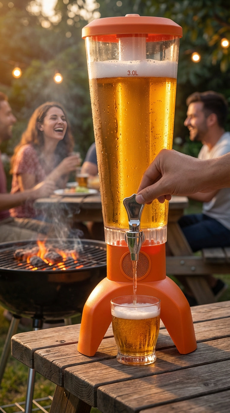 DISPENSADOR DE BEBIDAS 3L CON LUCES RGB + PARLANTE INTEGRADO